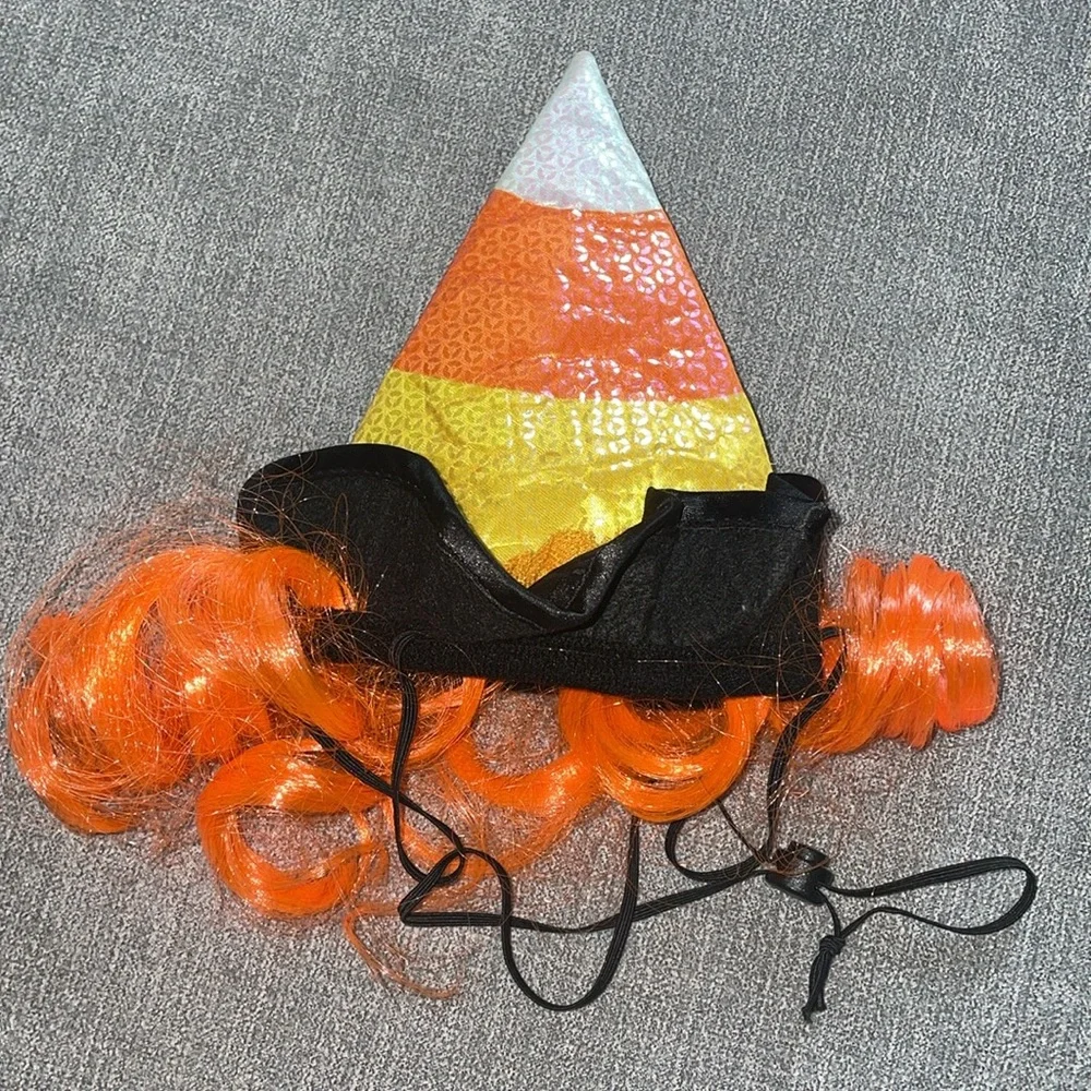 Hyde & EEK! Boutique Candy Corn Witch Hat Dog or Cat Halloween Costume